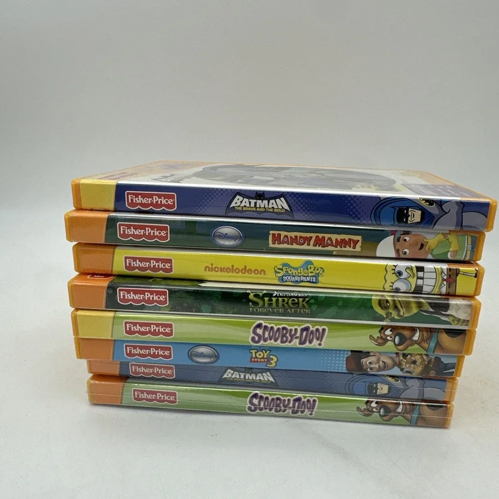 Fisher Price iXL Learning System Lot Of 8 Games Scooby Doo Batman Toy Story